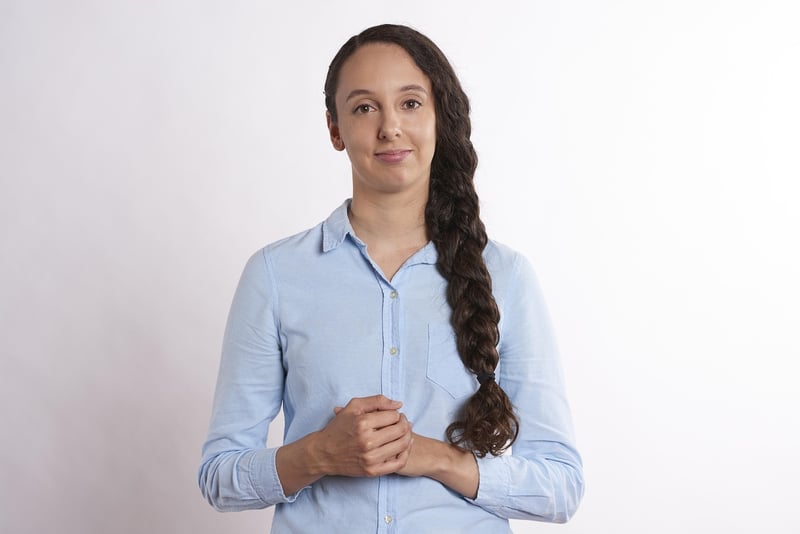 Person practicing breathwork